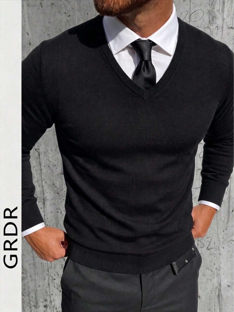 GRDR Men's Autumn/Winter Knit Sweater