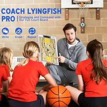 Basketball Dry Erase Clipboard, Waterproof Basketball Clipboard Double-Sided Basketball White Board Writable And Erasable Basketball Dry Erase Board White - White - View 2