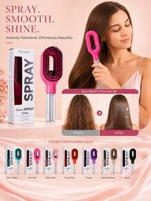 Curl Weave Brush 卷发造型梳套装，干湿两用，可轻松梳理并定型卷发，减少毛躁和断裂，打造柔顺弹润的卷发，尤其适合波浪卷、螺旋卷和各种卷发类型，还配有解结梳。 - 米色 - 查看 17