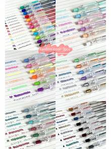 1/3/6/12/18 buah Pulpen Gel 0,5 mm - Halus, mekanisme tarik yang nyaman, dan ujung pena yang lembut sehingga menghasilkan tulisan yang sempurna. Sangat cocok untuk mencatat di kelas atau rapat, membuat jurnal, mencoret-coret, membuat sketsa, dan kaligrafi. Juga sempurna untuk keperluan sekolah dan belanja perlengkapan sekolah. - A - View 16
