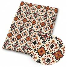 1pc Western Cowboy Print Fabric - 59 X 19.68 Inches (150 X 50 Cm) Pre-Cut Polyester Fabric With Rustic Cow Skull & Cactus Patterns - Suitable For DIY Sewing, Scrapbooking, Tablecloths And Crafts - West - View 4