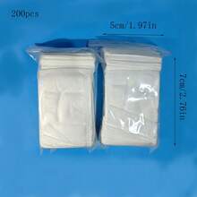 100/200/400pcs Non-Woven Fabric Bags, Multiple Sizes To Meet Different Needs, Drawstring Non-Woven Fabric Disposable Tea Bags, Medicine Bags, Herbal Decoction Bags, Coffee Filter Bags, Kitchen Accessories - White - View 16