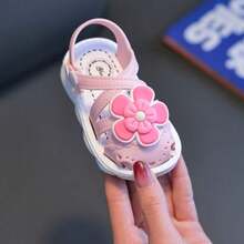 Vicvait Summer Mid-To-Large Children Indoor Baby Shoes, Kids Beach Shoes With Closed Toe - Pink - View 7