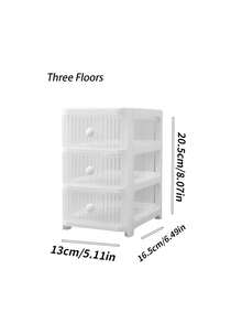 1pc/Desktop Cosmetic Drawer Storage Box, Multi-Layer Dust-Proof Large Capacity Cosmetic Organizer, Vanity Organizer Box, Small Item Storage Box, Lipstick Storage Box, Suitable For Makeup Room Desktop Organization, Bathroom Skincare Storage, Room Desktop Storage - Multicolor - View 11