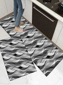 1 buah Keset Karet Dapur Motif Abstrak Bohemian, Terbuat dari Bahan Diatomaceous Earth, Memiliki Fitur Menyerap Air, Menyerap Minyak, Anti Selip, Tahan Noda, Cepat Kering. Cocok untuk Kamar Mandi, Lorong, Teras, Dekorasi Dalam/Luar Ruangan, Dapur, Ruang Makan, Kantor Kecil/Kantor Rumah, Ruang Cuci, dll. - MultiWarna - View 3