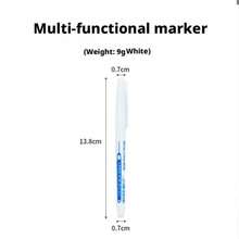 4 Packs Waterproof Permanent Markers, Long Nib Fine Point Deep Hole Pens, Long Reach Construction Marking Tools - Multicolor - View 6