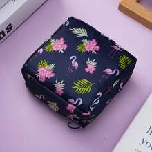 Portable Period Bag With Zipper, Privacy Soft Corduroy Sanitary Storage Pouch, For Women Girls, Sanitary Pads Tampons, Mini Makeup Bag, Dorm Bathroom Gym Office Beach Camping Cruise Travel, Period Essentials Gift For Mom Teacher Girlfriend Must-Have - Multicolor - View 14