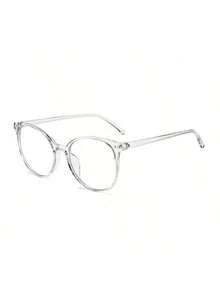 Gafas de marco de plástico minimalista para hombres, estilo retro clásico, moda transparente - Multicolor - Ver 10