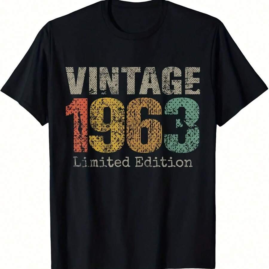 La última camiseta de algodón puro para hombre de 2025, 1963, transpirable y de alta calidad, para fiestas de viajes en la playa, 2K - Multicolor - Ver 1