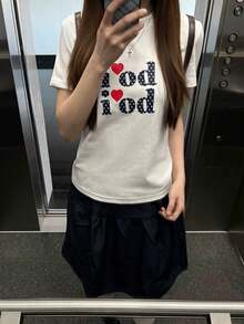 Women T-Shirts - White [Women's Summer Clothing/Fan T-shirt] - View 1