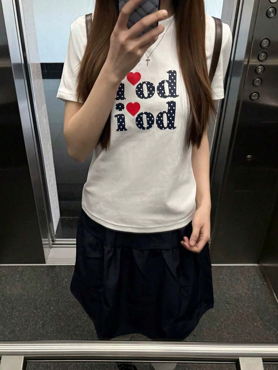 Women T-Shirts - White [Women's Summer Clothing/Fan T-shirt] - View 1