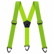 Tirantes ocultos para hombres, trabajo resistente debajo de la ropa con tirantes en la espalda en Y, 1,5 pulgadas con 3 bucles a presión - Marrón - Ver 9