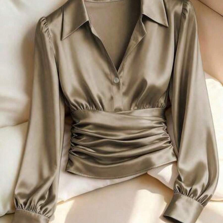 Women Blouses & Shirts - 摩卡布朗 - 查看 1