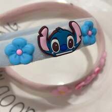1件 Lilo & Stitch 柔軟矽膠絨毛髮箍 & 髮夾，可愛卡通髮飾。適合日常佩戴、護膚、休閒、約會、攝影、派對和節日裝飾，百搭各種風格，完美的生日和節日禮物 - A - 查看 7