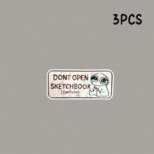 Don't Open My Sketchbook Notebook Funny Cover Sticker Water Bottle Sticker, Funny Stickers, Cute Stickers, Laptop Sticker, Stickers, Sticker For Laptop School Supplies - Star Film - View 11