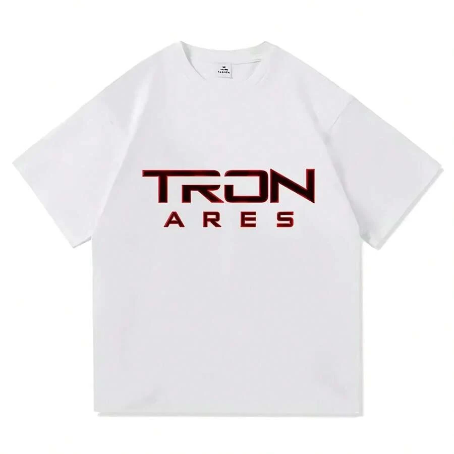 TRON Ares Rock Band T-Shirts, Nine-Inch Nail T-Shirt, Men's Short-Sleeved Cotton Loose-Fitting T-Shirts, Unisex Streetwear, Movie Graphic Print Top - 彩色 - 查看 1