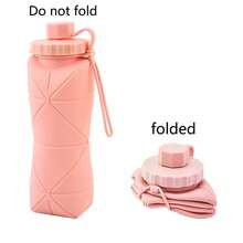 Collapsible Silicone Water Bottle, Lightweight & Portable For Travel & Commute - Multicolor - View 13