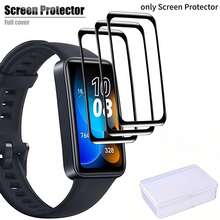 3pcs/Set Película Protectora de Pantalla Para Band 11/11Pro/10/9/8, Material PMMA Película Suave (No de Vidrio), Tacto Suave, Transparente de Alta Definición, Cobertura Completa de Pantalla, Instalación Fácil, Adecuado Para Accesorios de Band - Multicolor - Ver 2