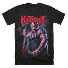 Camiseta de hombre de verano con estampado gráfico de la película de terror Victor Crowley Slasher, manga corta, estilo urbano holgado, camiseta de terror. - Multicolor - Ver 1