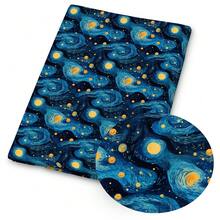1pc Van Gogh Art Print Fabric - 59 X 19.68 Inches (150 X 50 Cm) Pre-Cut Polyester Fabric With Starry Night, Almond Blossom & Iris Pattern - Suitable For DIY Sewing, Scrapbooking, Tablecloths And Crafts - Van Gogh - View 10