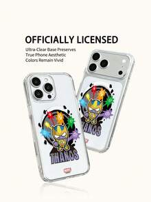 Marvel Spider-Man Iron Man Cartoon Pattern Magnetic Phone Case For Men, Compatible With IPhone 17 Pro Max/17 Pro/Air/16 Pro Max/15 Plus/14/13/IP 17/15Pro/12 Pro/11/16 Plus,XR Apple Shockproof Scratch-Resistant Protective Shell - Transparent 3 - View 6