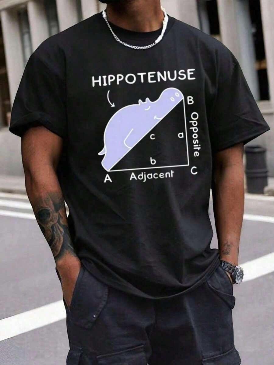 camisas de hombre 220g algodón puro  sudaderas gym ropa playeras de hombre playeras short  halloween disfraces  navidad  regalos para hombre  Ocio al aire libre Letras de animación  envío na - Negro - Ver 1