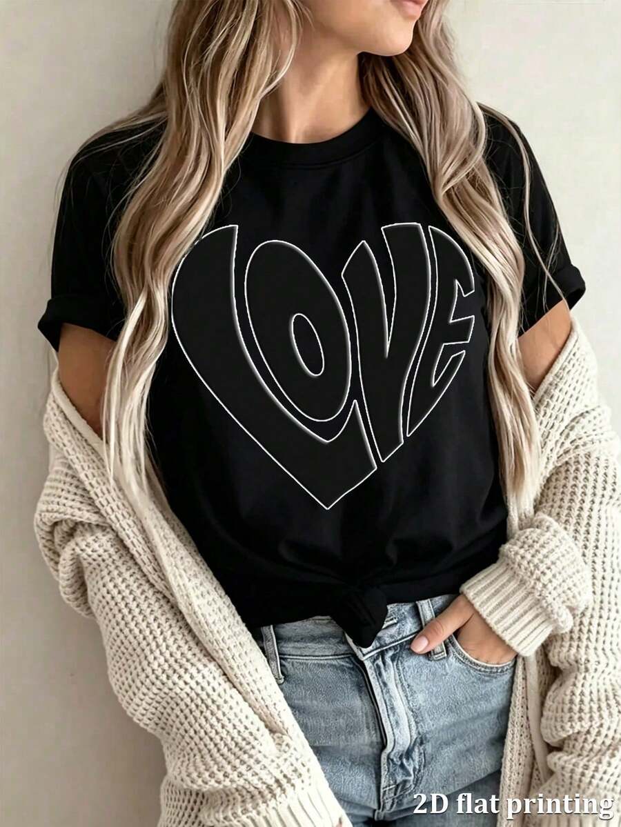 Women T-Shirts - 黑色 - 查看 1