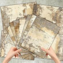 36 Sheets A5 (Artistic Vintage Mottled Earth Wall Background) Scrapbook Thin Paper, Suitable For Bullet Journal, Junk Journal, Greeting Card Background, Photo Album And Handicrafts - Rectangle - View 6