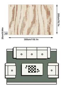 1pc Floor Mat/Rug (Rug, Carpet, Area Rug, Bath Mat, Bath Rug, Door Mat), Italian Modern Luxury High-End Abstract Texture Minimalist Art - Soft Faux Cashmere Rug, Bathroom, Kitchen, Doorway, Hallway, Bedside, Living Room, Bedroom, Etc., All-Season Machine Washable Floor Mat, Home Decor - Multicolor - View 16
