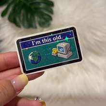 Retro Dial-Up Internet Sticker Style - Waterproof Vinyl Creative Sticker, Scratch-Resistant, Nostalgic Classic Elements, Ideal Collectible For Retro Enthusiasts, Suitable For Laptops, Backpacks, Guitars, Car Stickers, Retro-Futuristic Style Stickers - Star Film - View 1