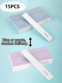 25/15/10/1pc (Optional 80/80, 100/180) Grit Nail Files, Acrylic Nail Sandpaper Boards, Professional Manicure Tools, Suitable For Home And Salon, Durable And Double-Sided - Multicolor - View 13