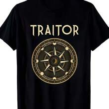 The Traitors T-Shirt For Men And Women, Streetwear, Casual, Vintage, Novelty, Traitor Roundtable Traitor Or Believer - 彩色 - 查看 1