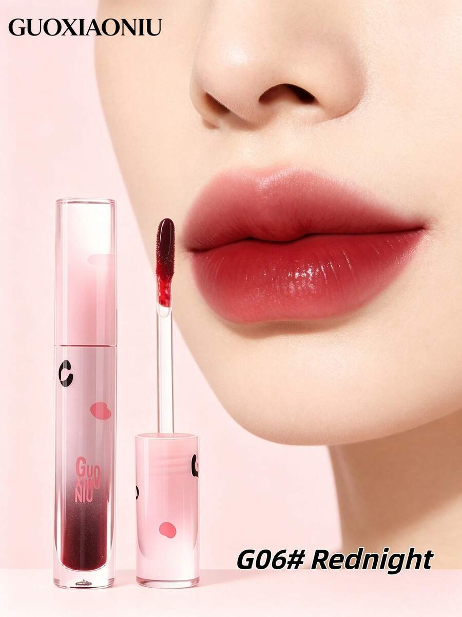GUOXIAONIU Waterproof Sweat-Proof Non-Stick Cup Portable Long-Lasting Lip Gloss