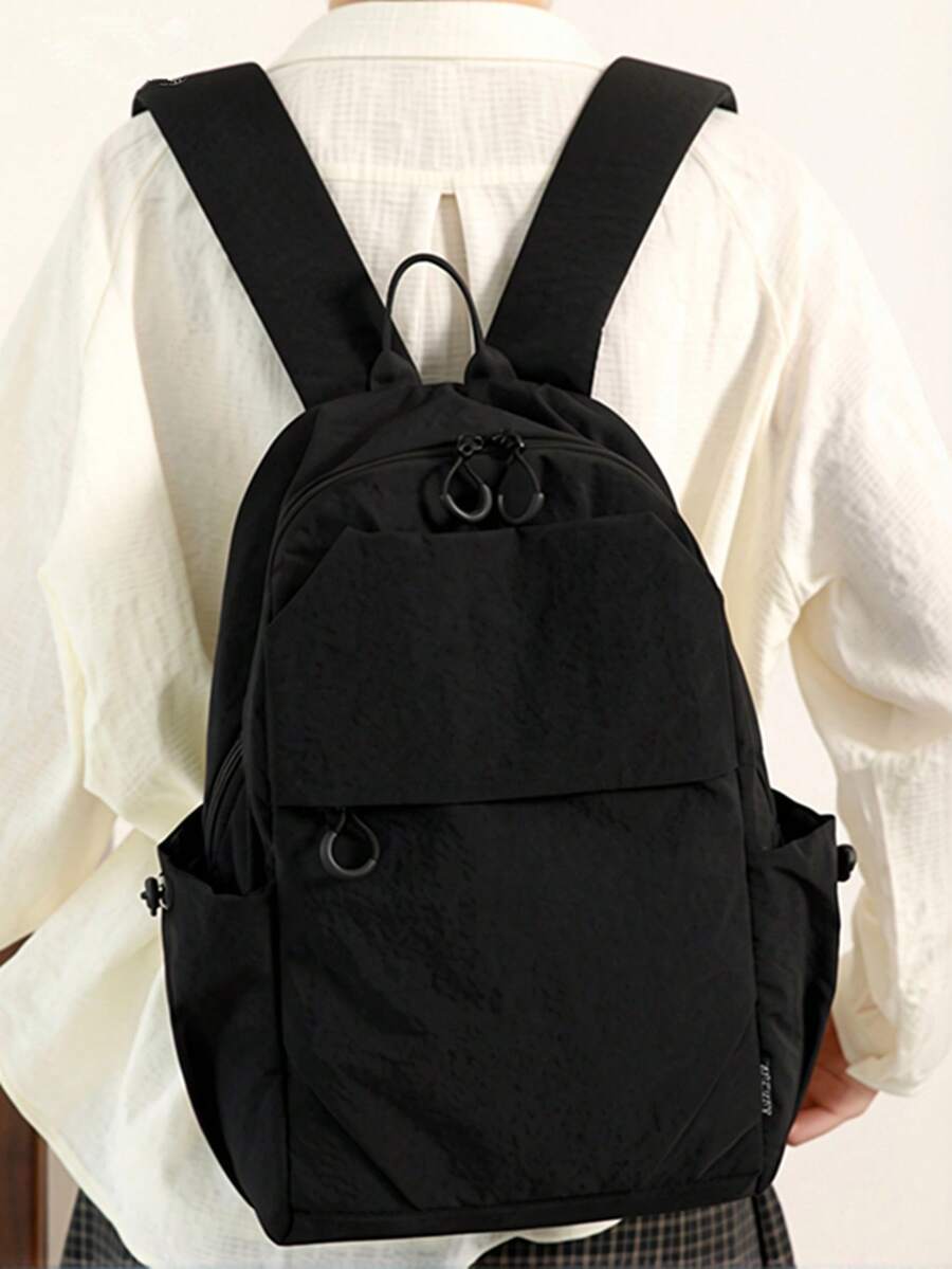 Mochila casual minimalista para hombres - Negro - Ver 1