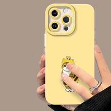 Tema de abejas y gatos Mofusand amarillosfunda de teléfono Fundas compatibles con ,Apple,VIVO,OPPO,,, y Honor.Fabricadas en silicona TPU,ofrecen protección contra golpes y caídas. - Blanco - Ver 4