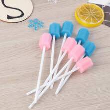 Hisopos Esponja Desfalleado Care de Esponja Swab, Desechables Hisopos Orales, Cuidado Oral Hisopos, Swab Dental Swabsticks para Limpieza de Del Diente, Dientes Limpieza de Los Hisopos Rosa - Rosa - Ver 5