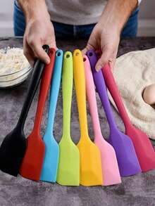 5pcs Silicone Scraper Set, Rubber Scraper, 8.3 Inch Cream Scraper, Butter Scraper, Small Rubber Scraper, Suitable For Kitchen, Baking, Cooking, Mixing Tools, Durable Kitchen Utensils, 1/3/5/8pcs Pack - View 9