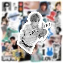 50張  貼紙，K/POP 男團手機殼貼紙，防水貼紙，辦公用品，SKZ 學校用品，DIY 貼紙，裝飾貼紙， 卡通貼紙，動漫主題貼紙，適用於手機和行李箱，也適用於筆記本、水瓶和吉他，適用於筆記本電腦、行李箱、手機和水瓶 - 彩色 - 查看 6