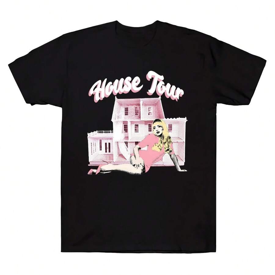 Harajuku Fashion T-Shirts For Men And Women,  House Tour T-Shirt For Girls, Summer Cotton Crew Neck Short Sleeve T-Shirt Y2K - 彩色 - 查看 1