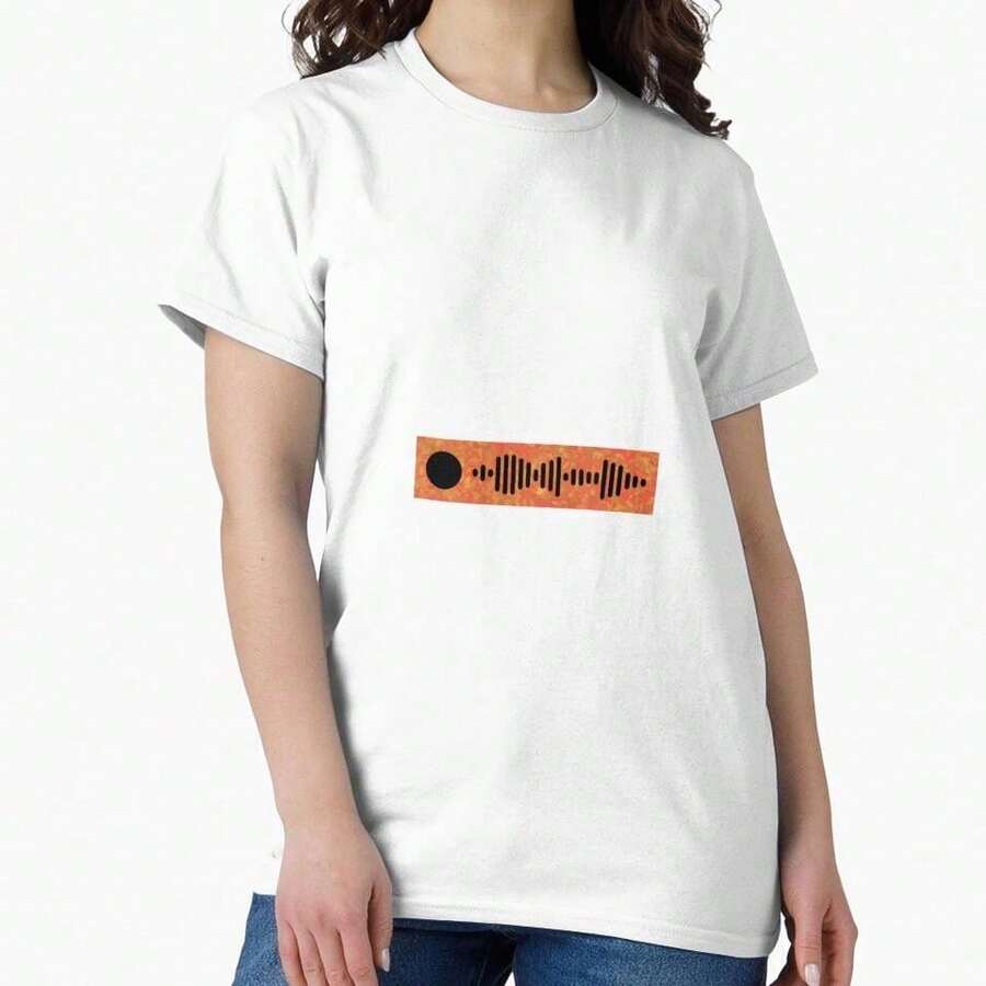 Unisex Black Casual T-Shirt 100% Cotton Printed Short Sleeve (Regular Fit) (112) - 白色 3 - 查看 1