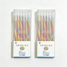 1pc/2pcs/3pcs/5pcs/6pcs/12pcs/18pcs/24pcs/30pcs/36pcs/42pcs High-Value Gradient Spiral Writing Greeting Cards, Exquisite Cute Cartoon Patterns, Random Styles, Office Study Gift Box Fountain Pens, Student Stationery Small Prizes, Suitable For Parent-Child Education, School/General/Student/Stationery/Drawing/Teacher/Classroom/Supplies/Birthday/Holiday/Party Gifts (One Size Is 6 Pens Per Box) - Multicolor - View 9