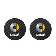 2 Stücke oder 4 Stücke Carbonfaser Auto-Becheruntersetzer - rutschfeste Getränkehalter-Einsätze für Auto-Innenraumzubehör für Smart Fortwo 451 450 453 EQ Forfour Auto-Zubehör - A - Übersicht 4