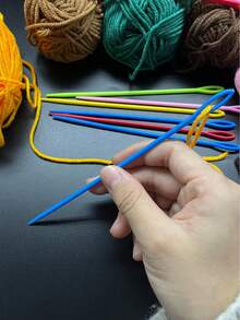 [10pcs/Pack]15cm Extra Long Plastic Needles, Tip Safety Design, No Pricking, No Fabric Damage, Extra Large Oval Eye, Easy Threading For Thick Yarn, Suitable For Crochet, Knitting, Hiding Yarn Ends, And Mending Knitted Garments - 15cm Long Plastic Hand Sewing Needle - View 8