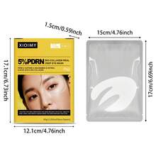 Xioimy 10片 5%鮭魚膠原蛋白眼膜，360°提拉緊緻上下眼周，72小時鎖水，淡化黑眼圈，抗老護膚，打造更年輕的眼部外觀，眼部護理 - 數量 - 查看 9