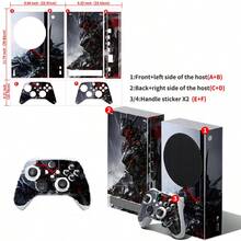 1套 Series S 印花圖案遊戲主機貼紙 防滑耐用防刮保護貼 個性化創意裝飾貼膜 - 查看 3
