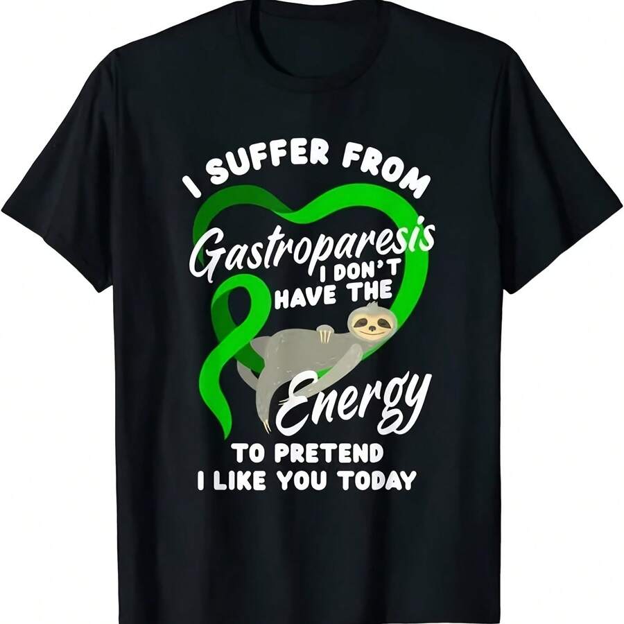 NUEVA CAMISETA LIMITADA Sufro de Gastropareesia, Divertida Camiseta de Guerrero de la Gastropareesia - Multicolor - Ver 1