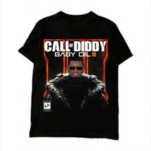 Camiseta de Moda 2026 para Hombre y Mujer, Talla Grande, Manga Corta, Algodón Puro, Estampada, Estilo Y2K - Multicolor - Ver 1