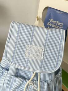 New Women's Backpack, Popular Handbag, Versatile Large Capacity Student Bag - Blue - View 9