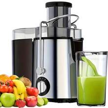 Multi-Functional Juicer, Fruit Juice Maker, Suitable For Vegetables And Fruits - Wide Feed Opening For Easy Juice Extraction, Easy To Clean, Space-Saving Design, Ideal Choice For A Healthy Lifestyle And Delicious Beverages, Christmas Gift - US A Type Plug(110-127V) - View 1