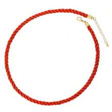 1pc - Bohemian Style Fashion Handmade Woven Necklace Basic Necklace Couple Friendship Bestie Essential Handmade DIY Woven Basic Necklace Accessories - Woven Lobster Rope - View 8